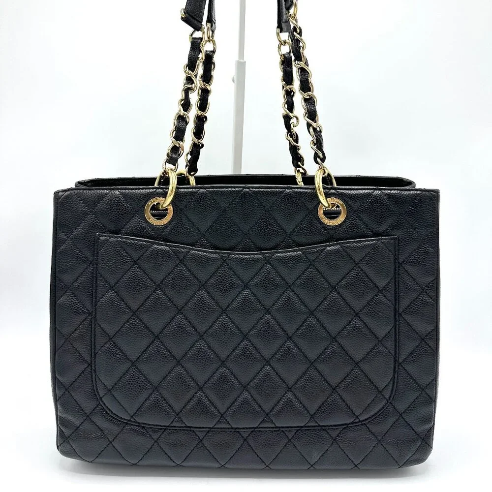 Chanel CC Black Caviar Grand Shopping Tote - Picture 3 of 10